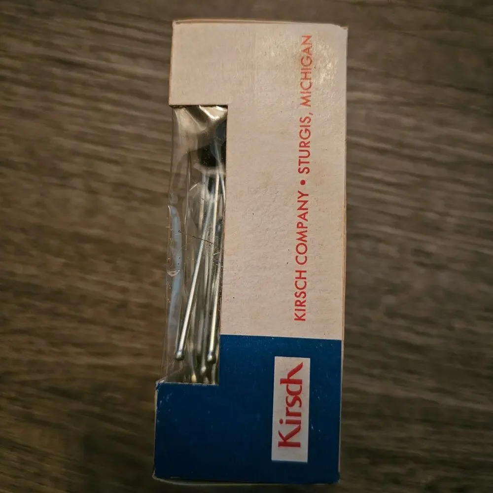 Vintage Kirsch EASYPLEAT Curtain Hooks, New Old Stock, Package of 10